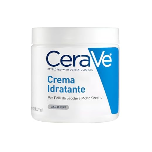 CeraVe Crema Idratante Viso e Corpo, Per Pelli da Secche a Molto Secche, Azione Protettiva e Ripristino della Barriera Cutanea, Con 3 Ceramidi e Acido Ialuronico, 542 g