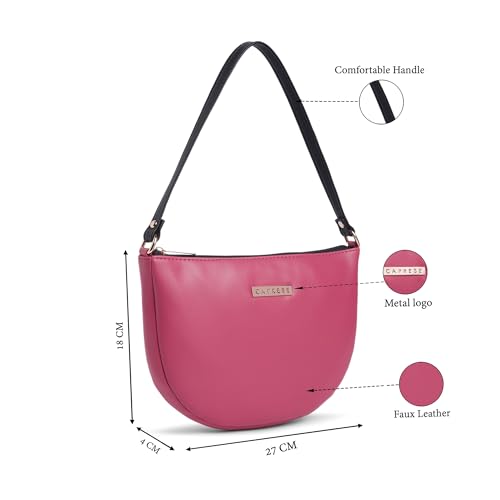 Image of Caprese Ginger Medium Hobo Bag for Women with Comfortable Handle | Stylish, Versatile Handbag for Everyday Use | Perfect for Casual Outings, Work, Travel, and Special Events