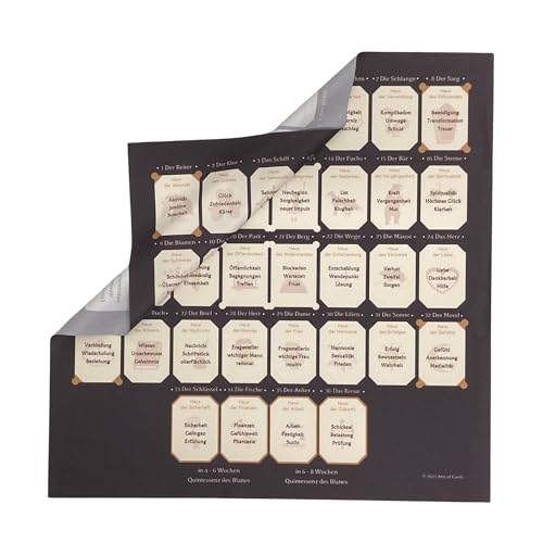 Lenormand Häusertafel Legetuch 4 x 8 + 4