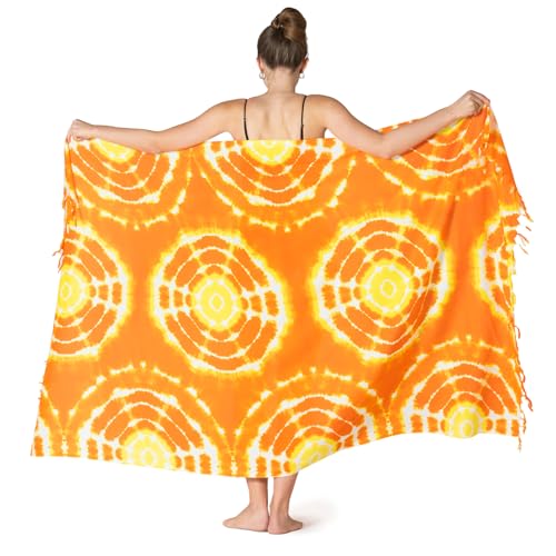 Sarong Tie-Dye Sunrise PANASIAM grand paréo mixte pour plage et sauna