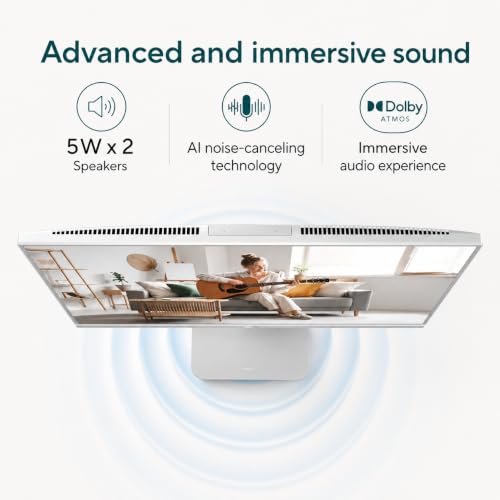 Image of ASUS All in One 27 inch FHD Touchscreen PC, Ryzen AI 5 330, 16GB DDR5, 1TB SSD | Copilot+ PC, 50 TOPS NPU, Anti-Glare, Radeon 840M, HDMI In /Out, Wi-Fi 6, Windows 11 Pro, Office 2021, KB & Mouse