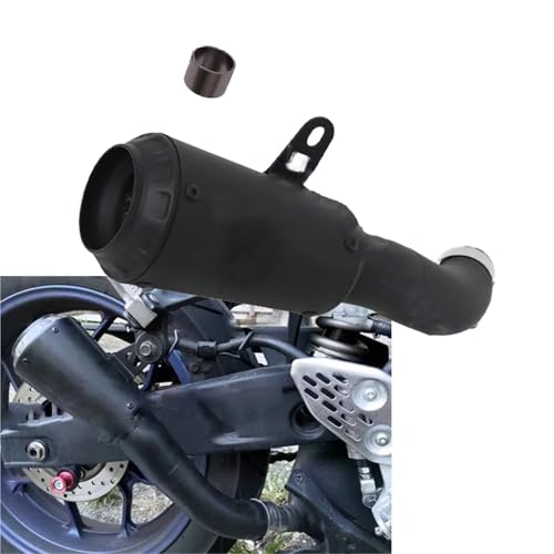Motorrad-Auspuff Auspuffanlage Mit Mittelrohr Für Yamaha YZF-R3, R3, R25, MT-03, MT03, R30 Und MT-25(Nero)