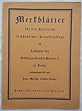  Merkblätter für den Unterricht in häuslicher Krankenpflege: Lehrgang des Pestalozzi-Fröbelhauses II in Berlin.