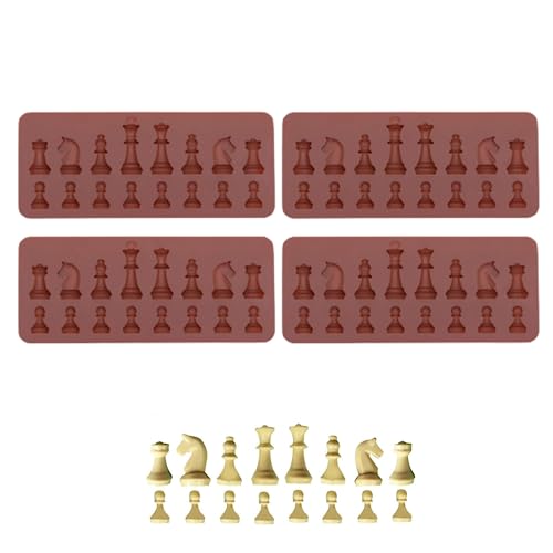 Moule à chocolat échecs en silicone aux détails nets et précis - 2