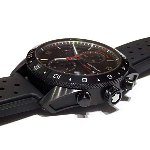 Montblanc TimeWalker Black Dial Men's Chronograph Rubber Watch 1161013