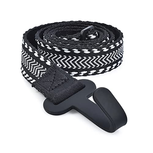 Image of CLOUDMUSIC Ukulele Strap Clip On No Drill J Hook For Soprano Concert Tenor Baritone(White Arrow)