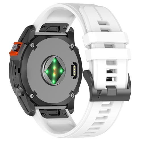 Image of XMUXI Compatible with Garmin Fenix 7X Pro Watch Band,Silicone Sport Strap 26mm for Fenix 8 51mm /Fenix 7X,6X,6X Pro,5X,5X Plus,3 HR,Tactix,Enduro,Instinct 2X,Quatix 3(No Watch)