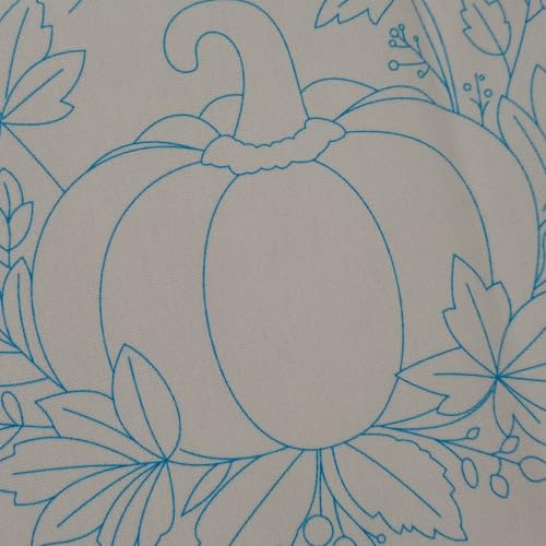 Image of Esffaci Embroidery Starter Kit for Adult Beginner with Pumpkin Flower Pattern Hand Embroidery Set with Cloth Hoop Needle Threader Floss and Instruction