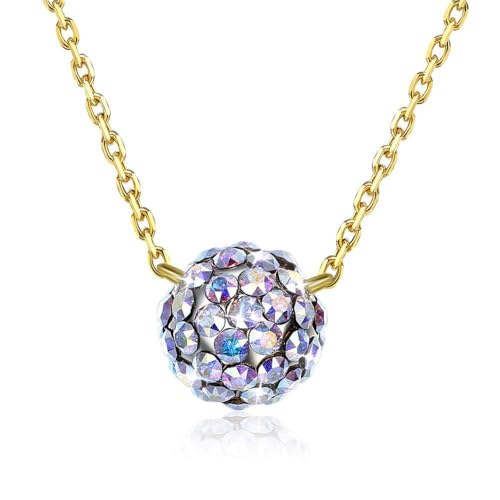 Colliers pendentif coloré en cristaux et perles fins pour femmes