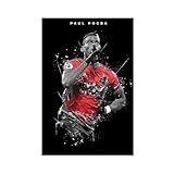 GJHTQLP Paul Pogba Leinwand-Poster, Wandkunst, Dekordruck, 