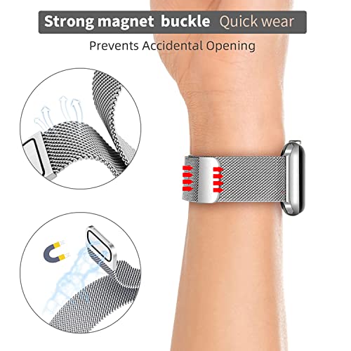 GURINA 4 Pack Metal Strap Compatible Apple Watch Straps 40mm 38mm 41mm - Image 3