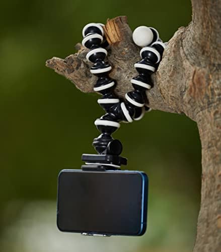Image of Amazon Basics Gorilla Tripod /Mini Tripod for Mobile Phone with Phone Mount with Flexible Gorilla Stand for DSLR, Action Cameras, Ring Lights, Panel Reflectors, Umbrellas, and Flashlights