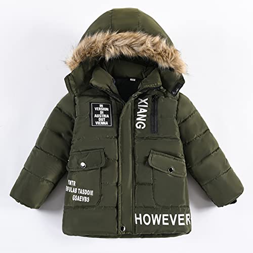 3 to 5 Years New Year Cute Tops Children Winter Boy Jacket Coat Hooded Coat Fashion Kids Warm Clothes Boys Coat2