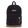 JanSport Right Pack Expressions Backpack - Travel, Work, or Laptop Bag - Black Corduroy