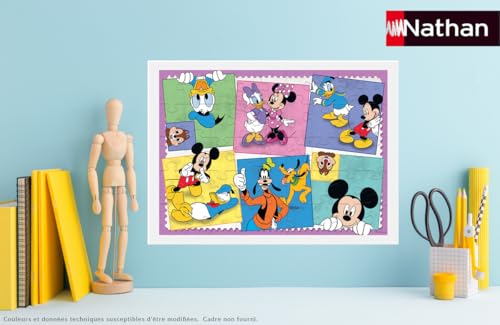 Puzzle 45 pièces : Lunivers colore de Mickey Disney Mickey Mouse Ravensburger Nathan - vue 8