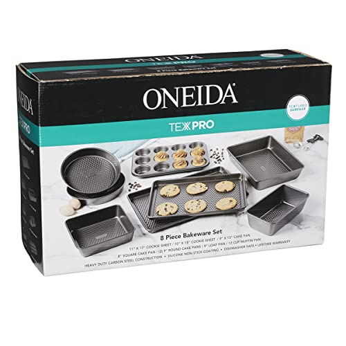Oneida Texpro 8 Piece Nonstick Metal Bakeware Set, High-Performance & Dishwasher Safe #TOP5