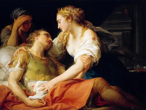 Cuadro Morte di Marco Antonio Solución para Paredes Vacías Lienzo Girolamo Batoni 60x90cm