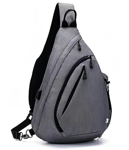 Image of TurnWay Sling Bag Cross body Shoulder Bags with USB Charging Port