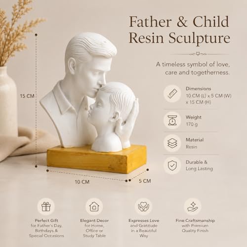 Image of CraftVatika Gift for Father Son Statue Showpiece, Father Son Gift, Home Decor Items, House Warming Gifts Father's Day Birthday Gift for Man Dad Papa Daddy, Gifts for Him