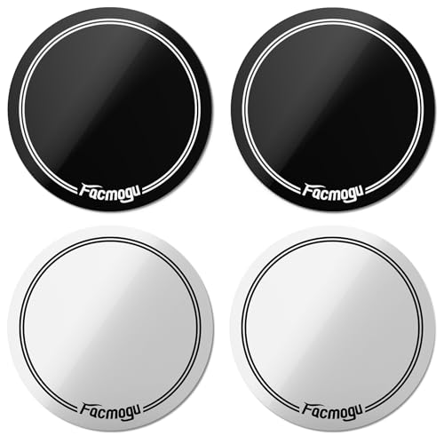 Facmogu Drum Head Patches (4PCS Black & White)
