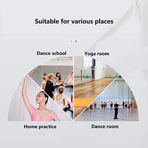 Adjustable Height Ballet Bar - Solid Wood Dance & Stretching Bar for Home Fitness, Ballet Training, Flexibility, Exercise Equipment, Portable Dance Studio,White,1.5 M US