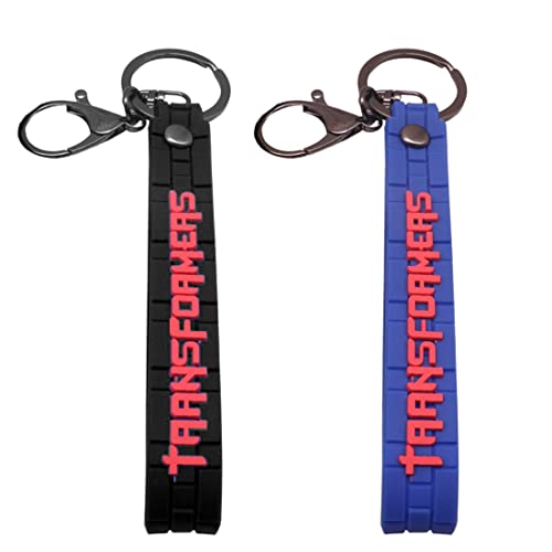 YUUSIKCO Lot De 2 Porte-Clés Pour Personnaliser Les Sangles Porte-Clés Personnalisées Pour Bagages, Clés, Porte-Clés, Étuis, Ceintures, Équipement (Noir Et Bleu) Cover