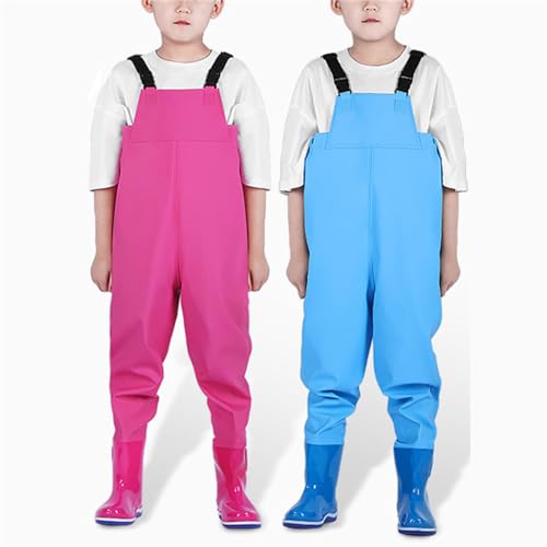 Vadeadores para niños con botas impermeables evitan pies mojados en el campo 4