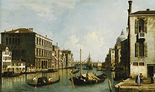 Poster sur toile Le Grand Canal Venise 50x70 cm sans cadre Antonio Canal décoliving