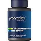 ProHealth Nicotinamide Riboside Pro 500. 500 mg of Nicotinamide Riboside as NR Hydrogen Malate Plus 250mg Trimethylglycine (TMG). 30 Servings