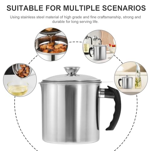 Recipiente para grasa de cocina reutilizable para tus recetas diarias 7