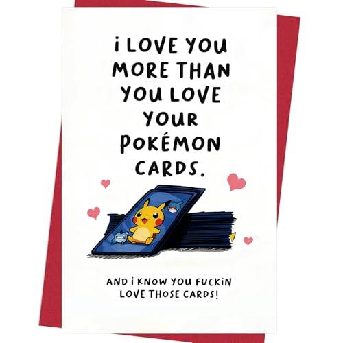 Ocresto For Husband Wife Boyfriend Girlfriend From Partner Best Friend Funny Pokmon Gamer Birthday Card