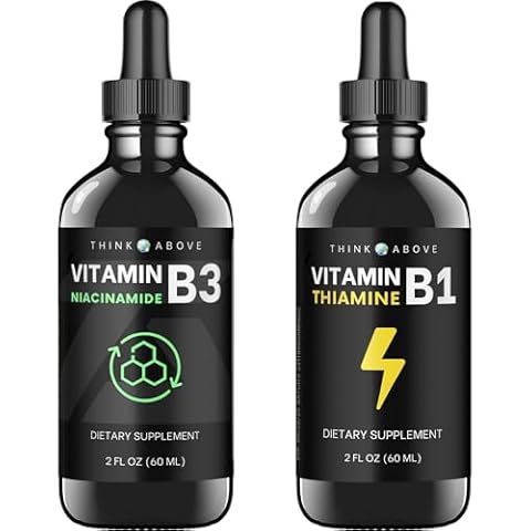 Think Above Liquid Vitamin B3 + Liquid Vitamin B1-2oz 60 ml per Bottle Cover