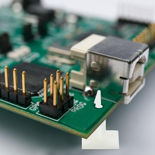 QUARKZMAN 55 Stk. Selbstklebende Leiterplattenabstandshalter, Klebrige Nylon-Isolierabstandshalter für Leiterplatten, Unterstützungshöhe 0,53, Passend 4mm bis 4,3mm, Weiß