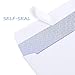 Ohuhu 500 Pack #8 Double Window Envelope SELF SEAL Adhesive Tinted Security Envelopes Quickbooks Check, Business Check, Documents Secure Mailing, 3 5/8