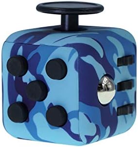 Amazon Com Helloland Fidget Cube Toy Relieves Stress And Anxiety Toy Camo Blue Toys Games