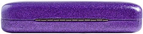 SPUNKYsoul Eye Glasses Case Girl Sparkle Smooth Glitter Hard Shell Eyeglass for Women