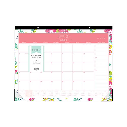 Day Designer for Blue Sky 2021-2022 Academic Year Monthly Desk Pad Calendar, 22 x 17, Trim Tape Binding, Two-Hole Punched, Peyton White (107938-A22) Day Designer for Blue Sky 2021-2022 Academic Year Monthly Desk Pad Calendar, 22" x 17", Trim Tape Binding, Two-Hole Punched, Peyton White (107938-A22)