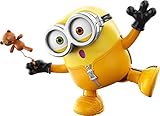 Minions toys The Rise of Gru Black Belt Bob Approx 8-in Character Toy with Random Animated Kung Fu Actions & Sounds, Gift for Kids 4 Years & Older