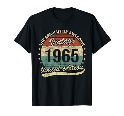 The Absolutely Awesome Vintage 1965 Mann oder Frau Geburtstag T-Shirt