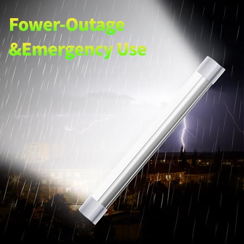 Image of LETOUR LED Tube Magnetic Light Work Lights 4000Lumens 5 Lighting Options Camping Lantern USB Rechargeable Portable Battery Powered Lights with 4 Magnets Endurance for 60 Hours