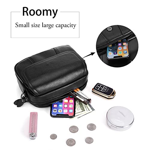 Genuine Leather Purses for Women Trendy Crossbody Bags Small Clutch Purse Shoulder Stachel Handbag Camera Bag4