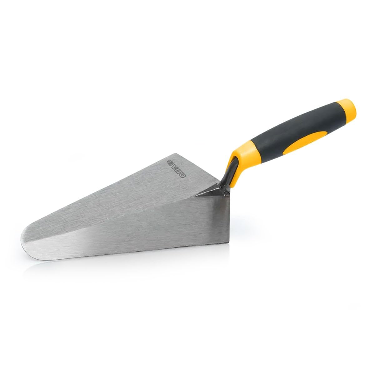 VITO - Truelle de maçon forgée ronde 220mm Type Madrid Acier trempé Manche bi-matière