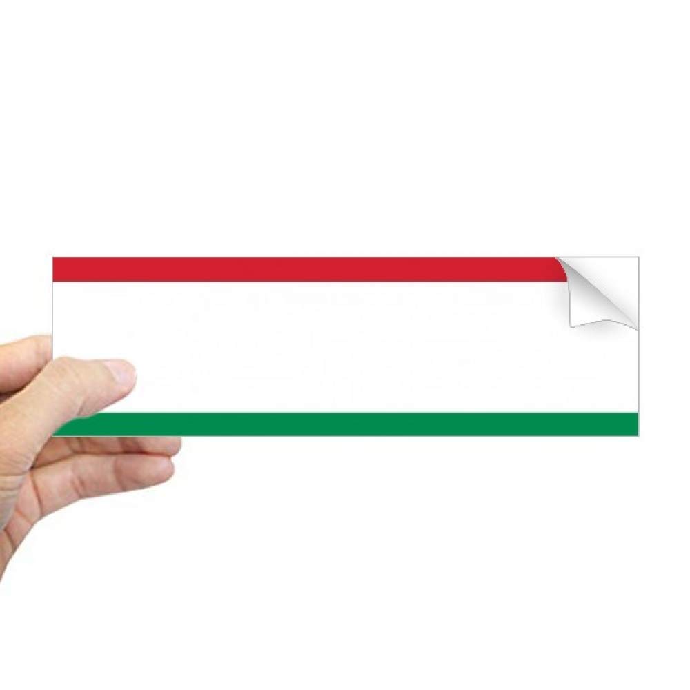 Sticker rectangulaire fenêtre drapeau national Hongrie Europe autocollant