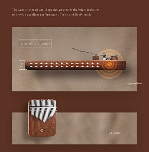 LEOSHI Kalimba 21key Piano Thumb, Pocket Thumb Finger Piano Yellowsandalwood Corps, Clavier De Percussion des Doigts… - Les Beatles, Paul McCartney, John Lennon, RIngo Starr, George Harrison LEOSHI Kalimba 21key Piano Thumb, Pocket Thumb Finger Piano Yellowsandalwood Corps, Clavier De Percussion des Doigts… – Image 4