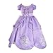 SMITH SURSEE Princess Sofia Dress Up Costume Cosplay Dress for Girls