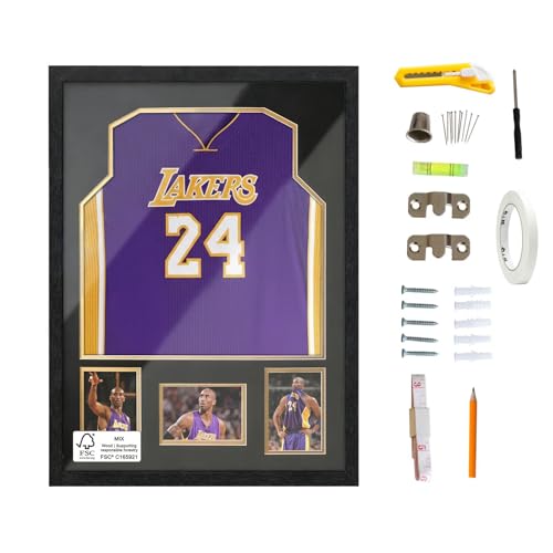 Boarding Jersey Frame Display Case, Signed Jersey Shadow Box with
