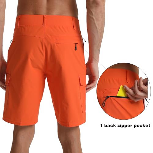 Image of Men's Lightweight Hiking Work Cargo Shorts 9 inch-5 Pockets