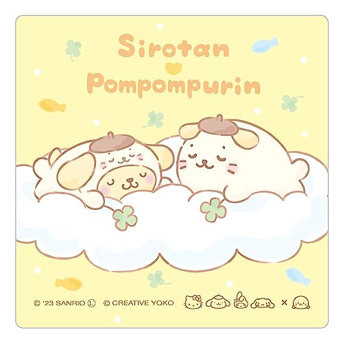 しろたん × サンリオキャラクターズ ハンドタオル/しろたん×ポムポムプリン
