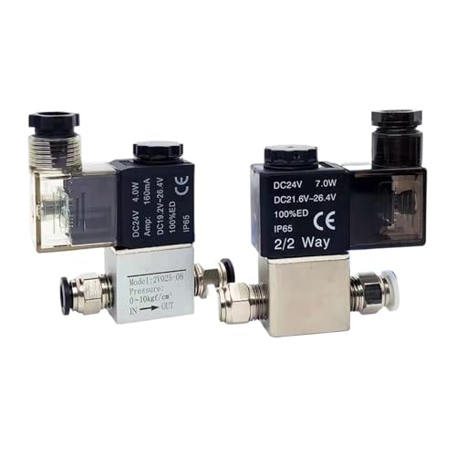 2V025-08 �m�[�}���N���[�Y 12V 24V 220V 1/4 "BSP 2 �E�F�C 2 �|�W�V�����G�A�\���m�C�h�o���u 2V025-08 ��C������o���u(2V025-08 DC12V,With 12mm Fittings)