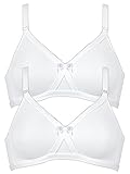 Naturana 2er Sparpack Soft-BH 5254 = 85-A in Weiss